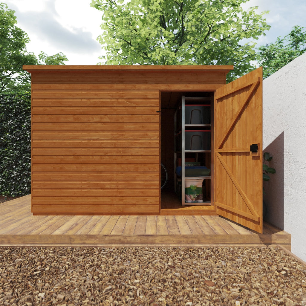 Timber Windowless Super Pent Shed - Shed