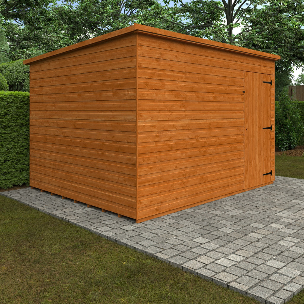 Timber Windowless Super Pent Shed - Shed