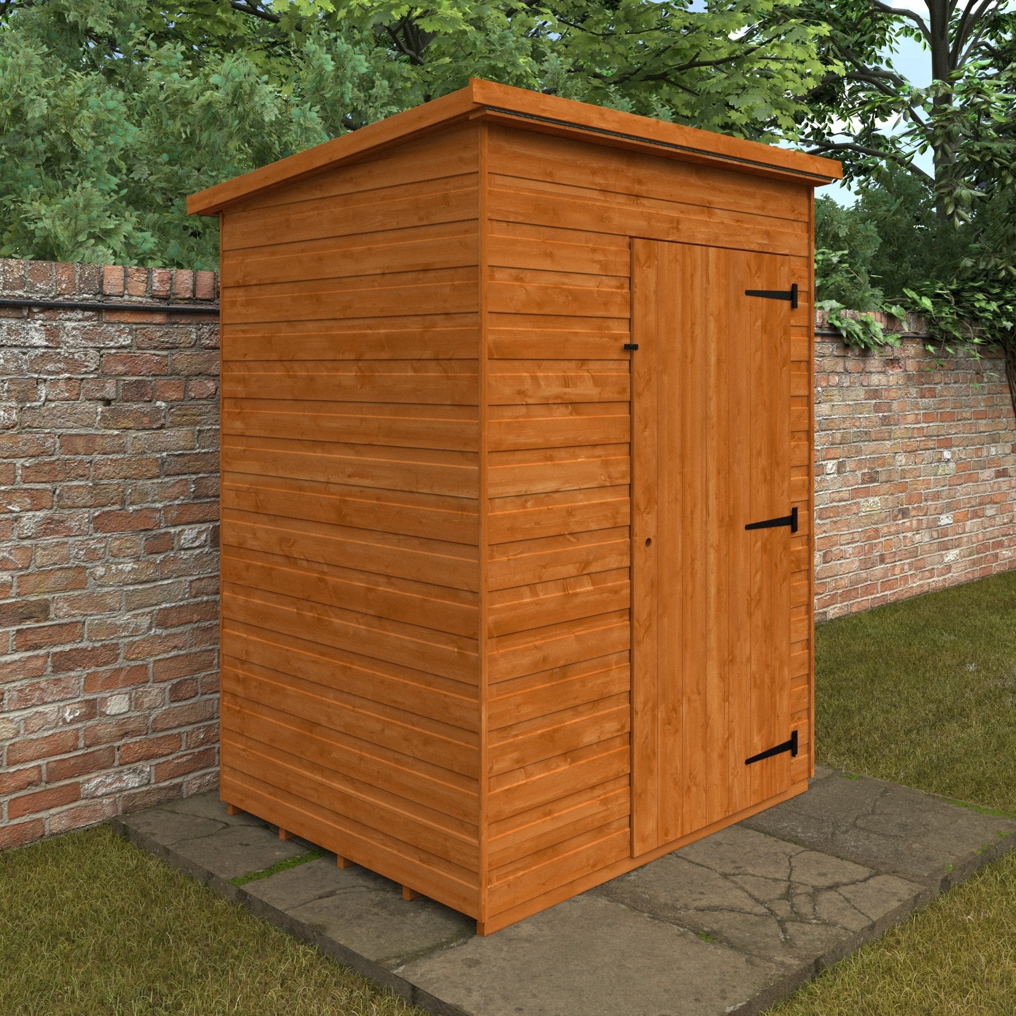 Timber Windowless Super Pent Shed - Shed