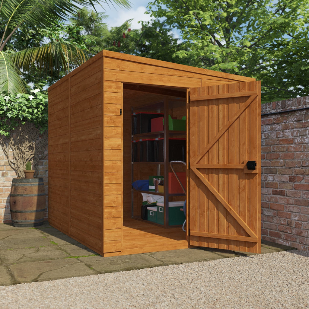 Windowless Shiplap Timber Pent Shed - Shed