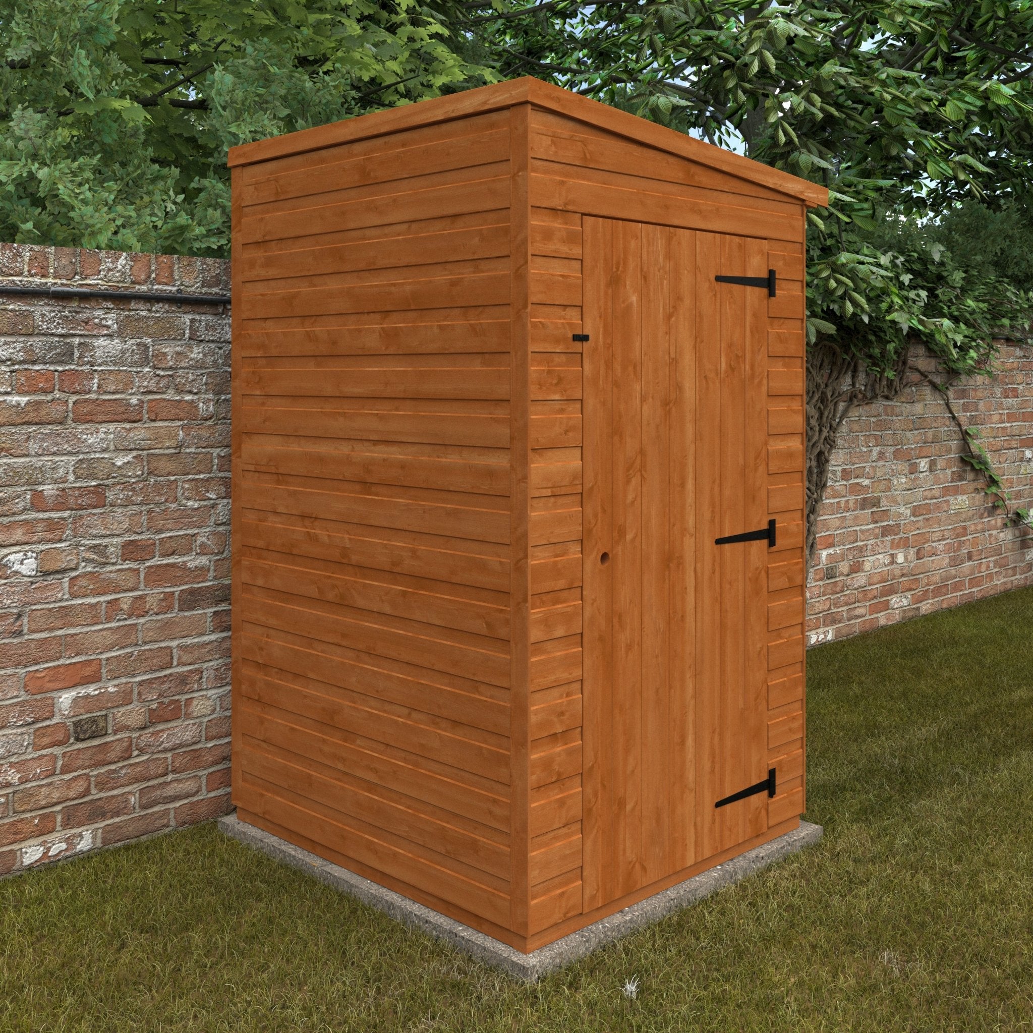 Windowless Shiplap Timber Pent Shed - Shed