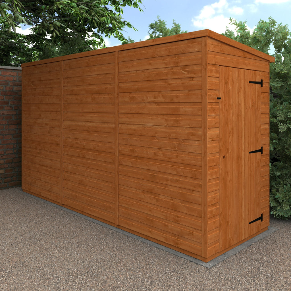 Windowless Shiplap Timber Pent Shed - Shed