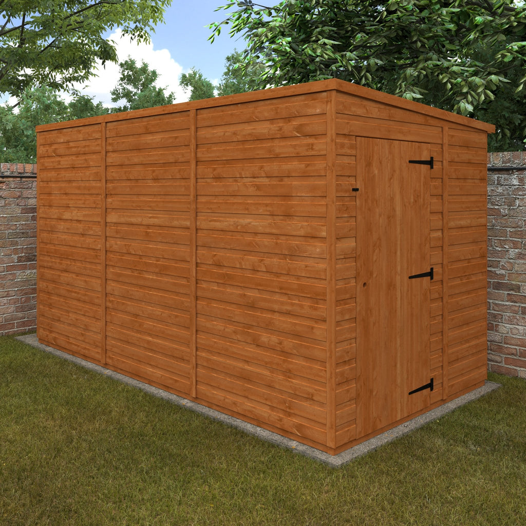 Windowless Shiplap Timber Pent Shed - Shed